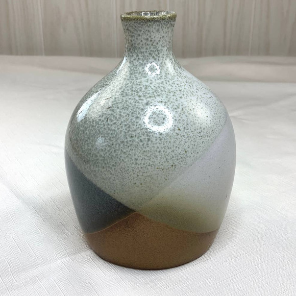 Vintage Pottery Craft Stoneware Vase Southwest Pottery Bottle Top Speckled 6" - Picture 1 of 7